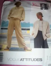 VOGUE CARMELO POMODORO MISSES JACKET PANTS PATTERN 2627 Size 8-12