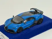 1/43 Looksmart BUGATTI Chiron Pur Sport Agile Blue on blue Suede Base LS520A