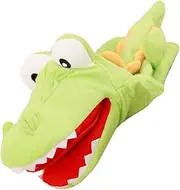 Cartoon Hand Puppet Interactive Alligator for Storytelling and Imaginative Play Soft Cotton Material Movable Mouth Great for Family Fun