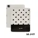 INJOY｜iPad case 12.9/Air4/iPad 8/mini 5 法式點點 附筆槽平板保護套