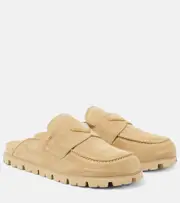 [Prada] Prada Suede mules AU 6 beige