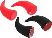 Car Horn Ornaments 4pcs Self-adhesive Motorbike Turn Stickers Collision Bumper Decor Car Exterior Sticker Set