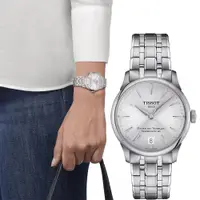 在飛比找PChome24h購物優惠-TISSOT 天梭杜魯爾系列自動腕錶 女錶 34MM T13
