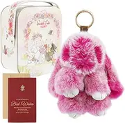[AwObEpl] Bunny Key Chain Portable Keychain With Exquisite Box Soft Fluffy Bunny Keychain Portable Fluffy Rabbit Key Chain for Women