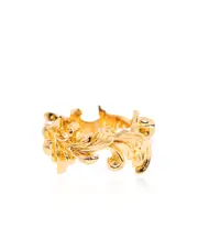 Versace Medusa Head Motif Ring 11 Yellow