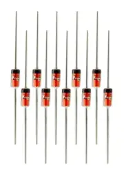 Diodes (10) Zener Diode 1N4730A 3.9 V 1 W ±5% Through Hole DO-41