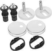 BUTIFULSIC 2pcs Stainless Steel Quick Release Toilet Seat Hinge Bolts Easy Installation Replacement Parts for Standard Toilets Tightening Kit for Bathroom Accessories