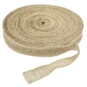 Burlap Ribbon, 1 Inch Wide Natural Jute Fabric Ribbon, 27 Yards