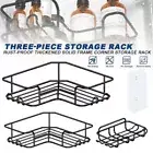 3x Stainless Steel Bath Shower Caddy Corner Storage Shelf Holder Rack Organiser