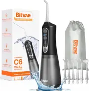 Bitvae C6 Water Flossers Dental Flosser Teeth Picks for Travel with 6 Jet Tips