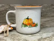 Large Coffee Mug Fall Theme. Pumpkin Patch. Market Finds. 16 Ounces. Orange. New