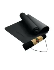 [PowerTrain] Black 6mm TPE Yoga Exercise Mat