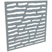ProtectorAl 300 - 1200 x 300 - 1200mm Silver Brushed / Gloss White Slate Unframed Composite Deco Panel