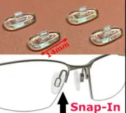2 Pair:14mm Snap-In Push-On Nose Pads For Oakley Nike Flexon Eye Sun Glasses