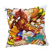 Cool Unicorn Rudicorn Salty Junk Food Cushion Cover