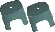 2Pcs Nonslip Foot Stool Bathroom Step Stool for Lightweight and for Shoe Changing Bathroom Use Smooth Surface for Easy Cleaning
