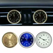 1pc Pocket Mini Luminous Quartz Analog Watch Stick-On Motorcycle For Car J8V5