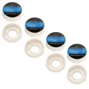 4 Chrome Custom License Plate Frame Screw Snap Caps Covers Blue Line PD