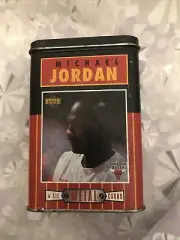 1996 Upper Deck Michael Jordan Collectors Tin Set with 4 All-Metal Sealed Cards