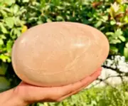 Huge Natural Crystal Peach Moonstone Egg Crystals Rock Home Decor Gift 200MM 5KG