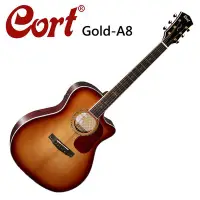 在飛比找Yahoo!奇摩拍賣優惠-CORT Gold-A8嚴選西岸雲杉木面單板木吉他