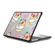 MacBook Pro 14-inch (M1 - M4) Impact Case Magical Unicorn in Rainbow Macaron with Doodle Drawing - Cute Fairy Animal with Heart & Love
