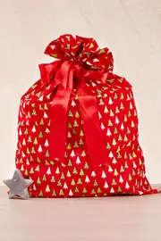 Printed Santa Sack--ANN-80T