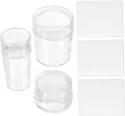 HAPINARY Diy Nail Art Stamper Kit 3 Sets Portable Manicure Tool Nail Stamper and Scraper for