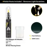 Touch Up Paint For Piaggio All Models VY British Racing Green With Polish Paste