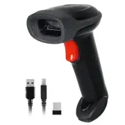 1D 2D QR Code Scanner Wireless, Handheld Barcode Scanner Versatile 2-in-1 2.4...