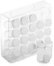 Prodyne A-845 Spice Rack, 20 Bottle, White