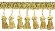 Tassel Fringe Trim, Style# TFH3CT, Color# 4875 - Canary Gold [Sold By The Yard]