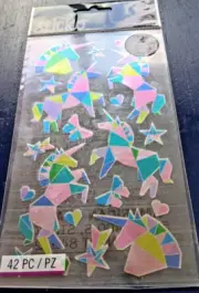 STICKO ORIGAMI UNICORN STICKER SET~ 2 SHEETS INCLUDED