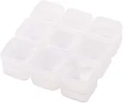 Zerodeko 1 Set 18pcs Box multipurpose plastic containers empty box clear plastic containers Mini Storage Containers storage jar plastic box mini beads small pill box container small box