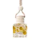 Empty Car Diffuser Bottle Perfume Ornament Hanging Bottle Air Freshener Wood Cap