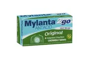 MYLANTA 2GO ANTACID ORIGINAL CHEWABLE INDIGESTION HEARTBURN RELIEF 100 TABLETS