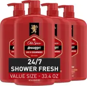 Old Spice Red Zone Swagger Scent Body Wash for Men, 30 Ounce (Pack of 4)-AU