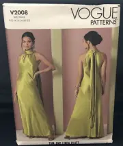 VOGUE 2008 SEWING PATTERN BY TOM&LINDA PLATT MISSES DRESS SIZES 14-22 NEW.