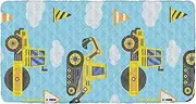 Construction Vehicles Cartoon Portable Toddler Bed Sheet Waterproof Cot Sheet for Toddler Bed Sheets for Kids Camping Cot 50'' x 25'' (Sheet,Bed Not Included)
