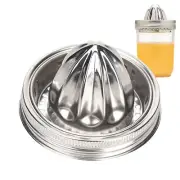 Citrus Reamer for Wide Mouth Mason Jar Handle Citrus Reamer Stainless Juicer Lid