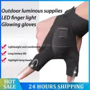 Fishing Gloves Breathable Cotton Led Flashlight Torch For Fishing Camping Hiking
