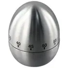 Stainless Steel Kitchen Timer Egg Shape Mechanical Visual Countdown Kitchen