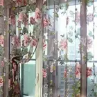 Window Curtain Panel Drape Voile Door Sheer Scarf Valances Coffee shop