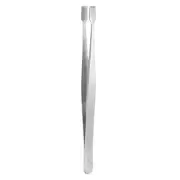 Flat Tweezers 4.7" Stainless Steel Precision Tweezers Wide Tip Collector Tool