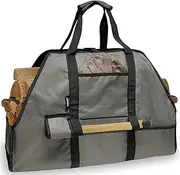 Joroamp Large Firewood Log Carrier, Canvas Log Carrier Bag Tote, Durable Fireplace Wood Stove Accessories, Perfect for Carrying Wood at Indoor or Outdoor, Camping Storage Basket with Handles