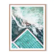 Laps Framed Printed Wall Art - Timber