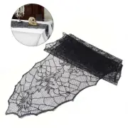 Halloween Spider Web Fireplace Cloth Table Flag Table Cover Halloween