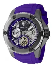 Invicta Akula 51mm Automatic #42767 Purple/Dark Gray Watch.