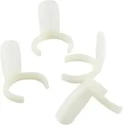 MERRYHAPY 100pcs Nail Polish Display Board Practice Plate White Ring Design Salon Nail Art Set