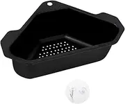 Kitchen Sink Drain,Corner Sink Strainer Basket | Stainless Steel Triangular Sink Drain Shelf, Corner Sink Strainer Basket for Sink Food Strainer Storage Rack Znet-au